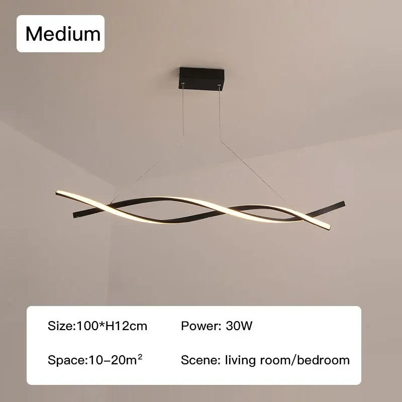 LED-Pendelleuchte aus Metall, dimmbar, modernes Design – Lumis