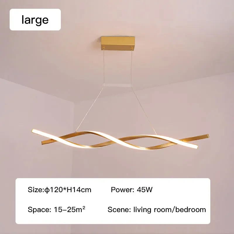 LED-Pendelleuchte aus Metall, dimmbar, modernes Design – Lumis