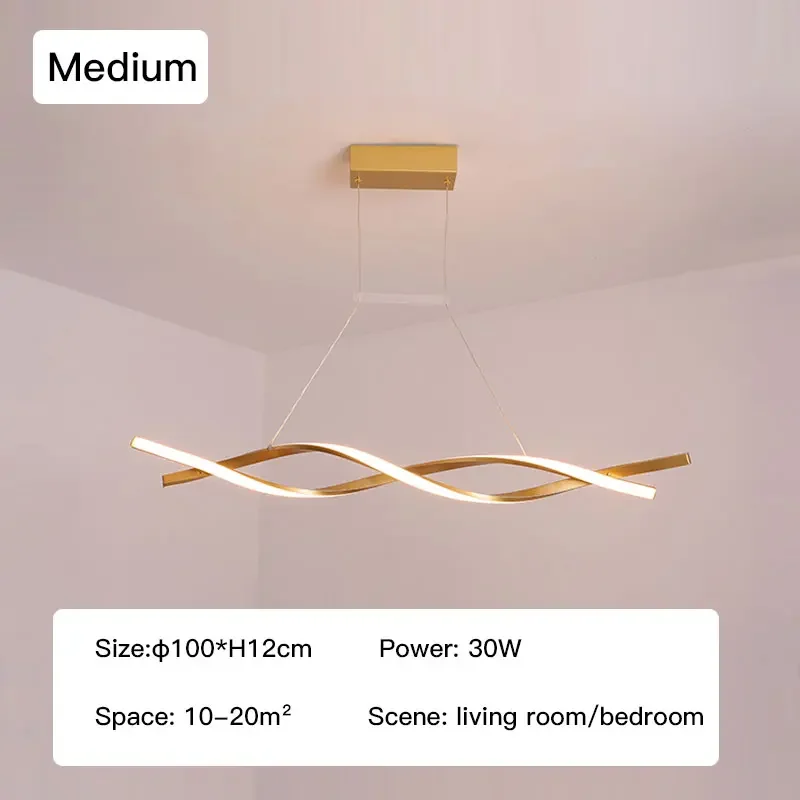 LED-Pendelleuchte aus Metall, dimmbar, modernes Design – Lumis