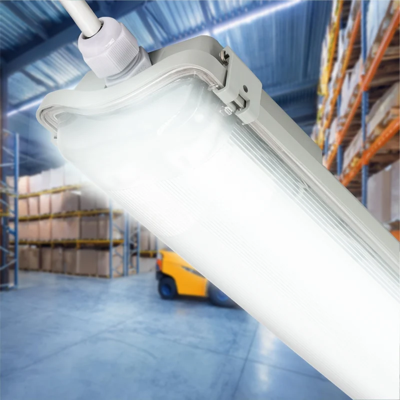 LED-Feuchtraumleuchte 120cm 36W 2x Röhre G13 kaltweiss - 4x Sparpack - LED's Light