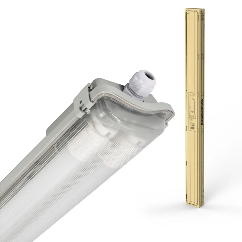 LED-Feuchtraumleuchte 120cm 36W 2x Röhre G13 kaltweiss - LED's Light