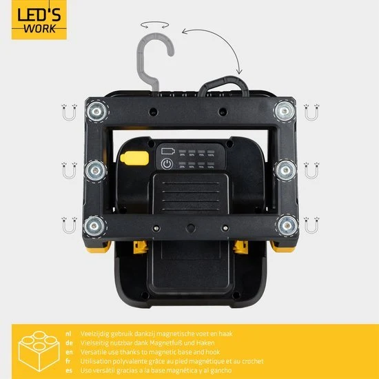 LED 18V Arbeitsleuchte für Elektrowerkzeuge 5000lm 5000K kaltweiß IP54 - LED's Work