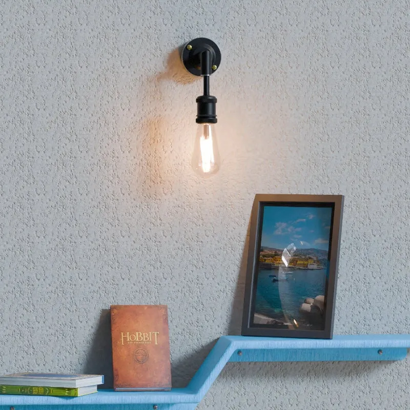 Industrial Wandlampe E27 Vintage Rohr-Design Leerrohr ~3328