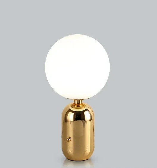 Nachttischlampe Metall Glas Modernes Design – Pulsaris