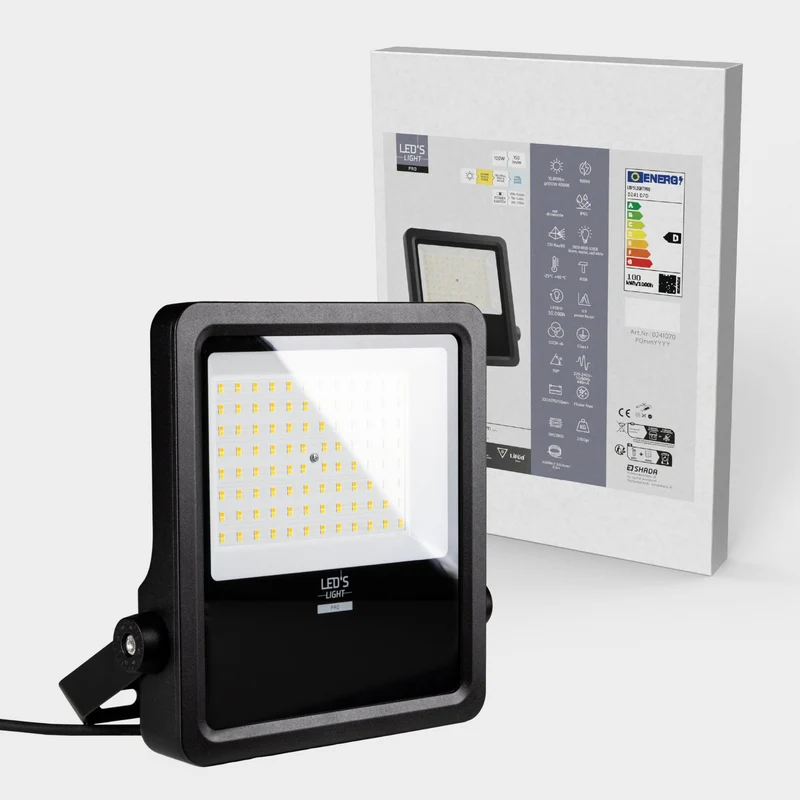 LED Flutlicht 15000 Lumen 5000K Led Arbeitsstrahler 100 Watt IP65 - LED's Light Pro