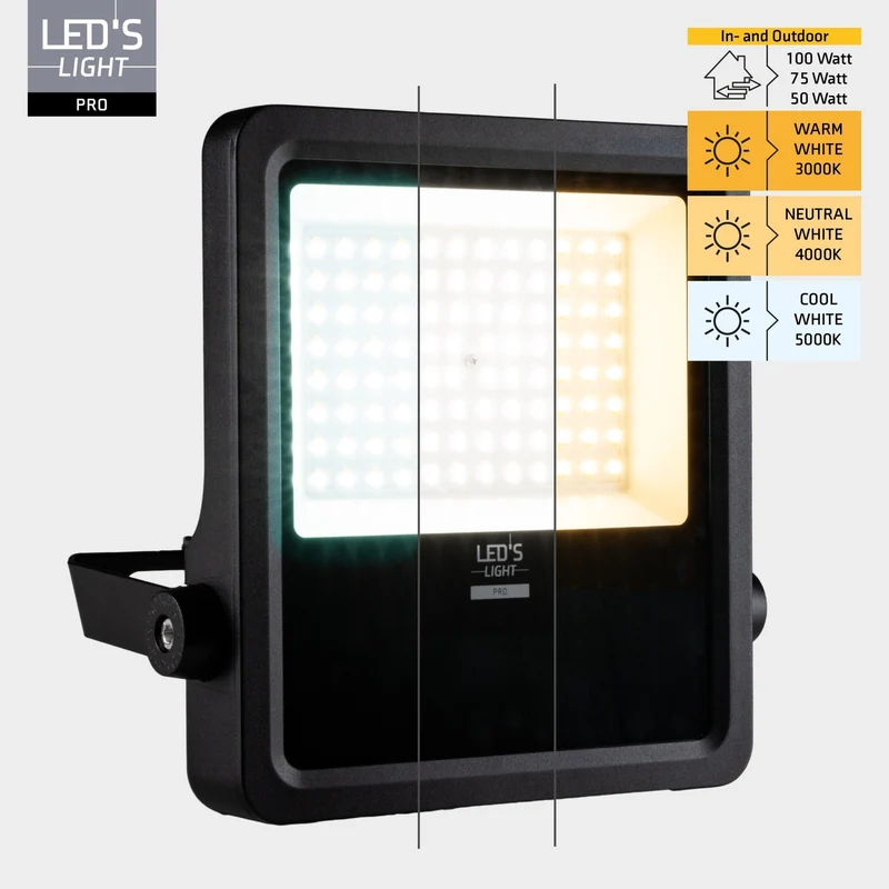 LED Flutlicht 15000 Lumen 5000K Led Arbeitsstrahler 100 Watt IP65 - LED's Light Pro