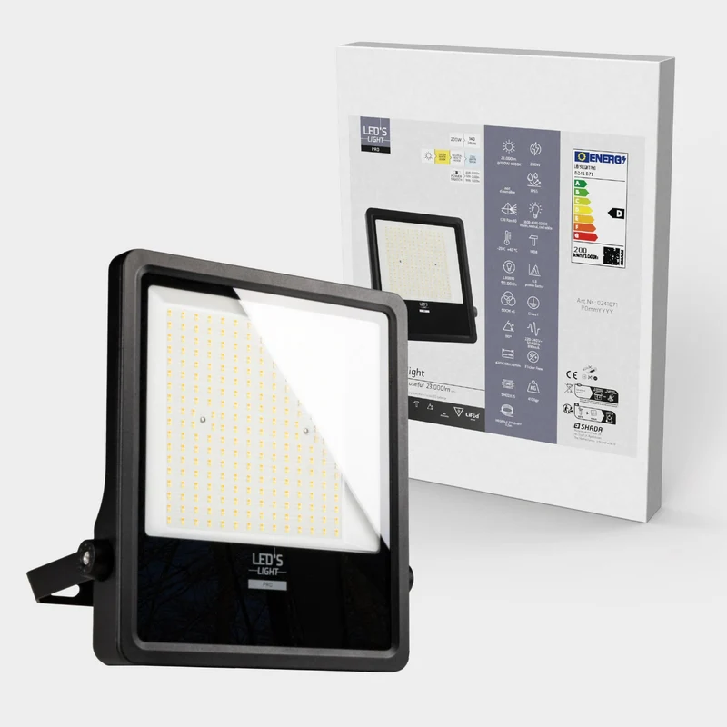 LED Flutlicht 30000 Lumen 5000K Led Arbeitsstrahler 200 Watt IP65 - LED's Light Pro