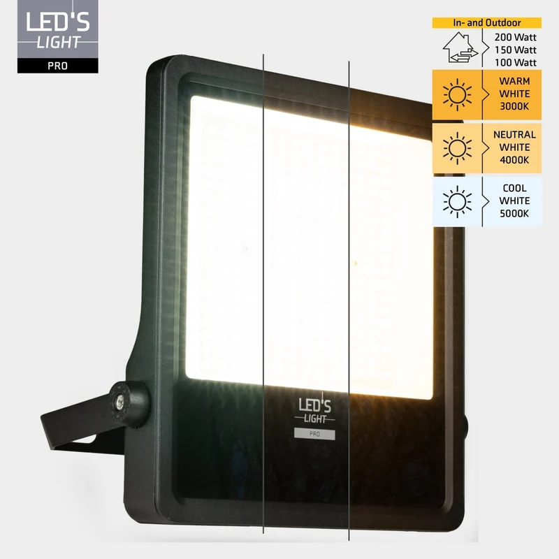 LED Flutlicht 30000 Lumen 5000K Led Arbeitsstrahler 200 Watt IP65 - LED's Light Pro