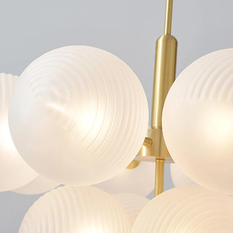 Chandelier Light Glass Bubbles Hanging Decorative Cluster Grape