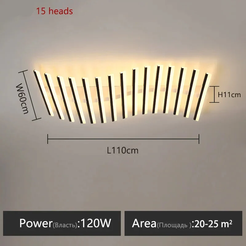 LED-Kronleuchte aus Eisen mit modernem Design – Equinox