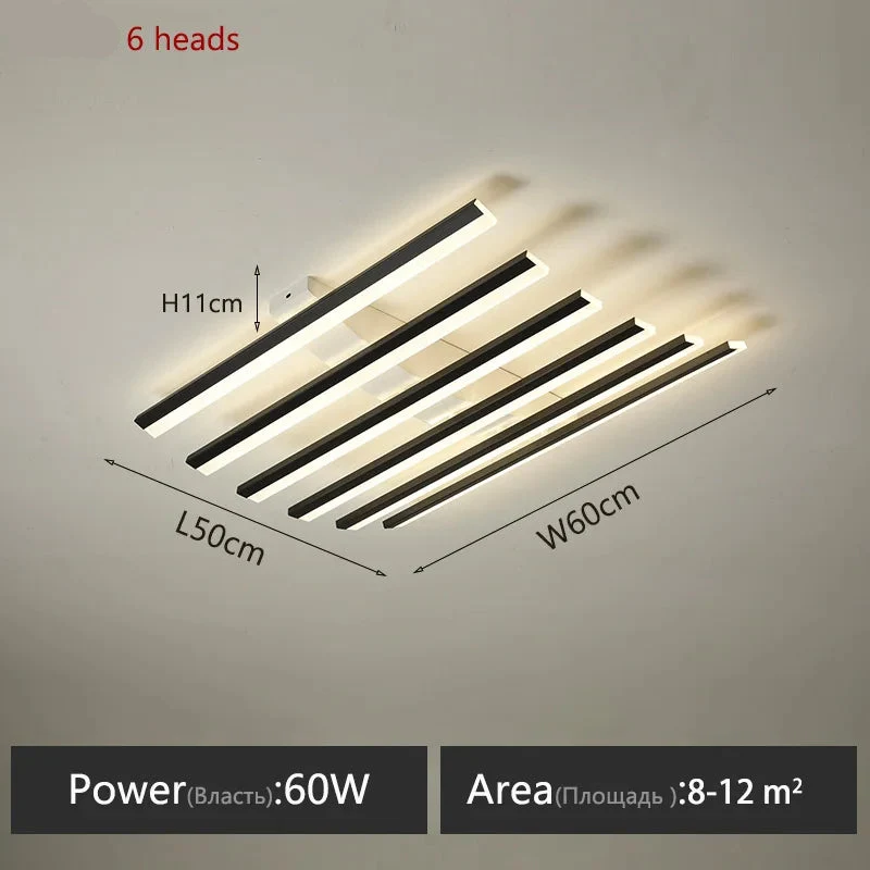 LED-Kronleuchte aus Eisen mit modernem Design – Equinox