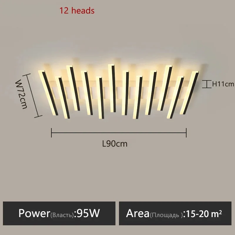 LED-Kronleuchte aus Eisen mit modernem Design – Equinox