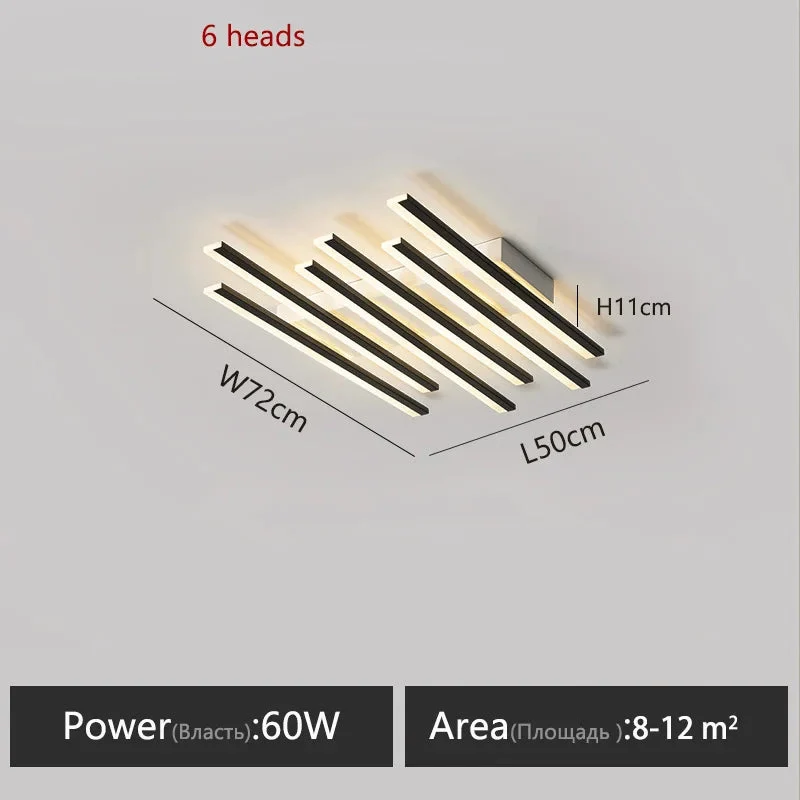 LED-Kronleuchte aus Eisen mit modernem Design – Equinox