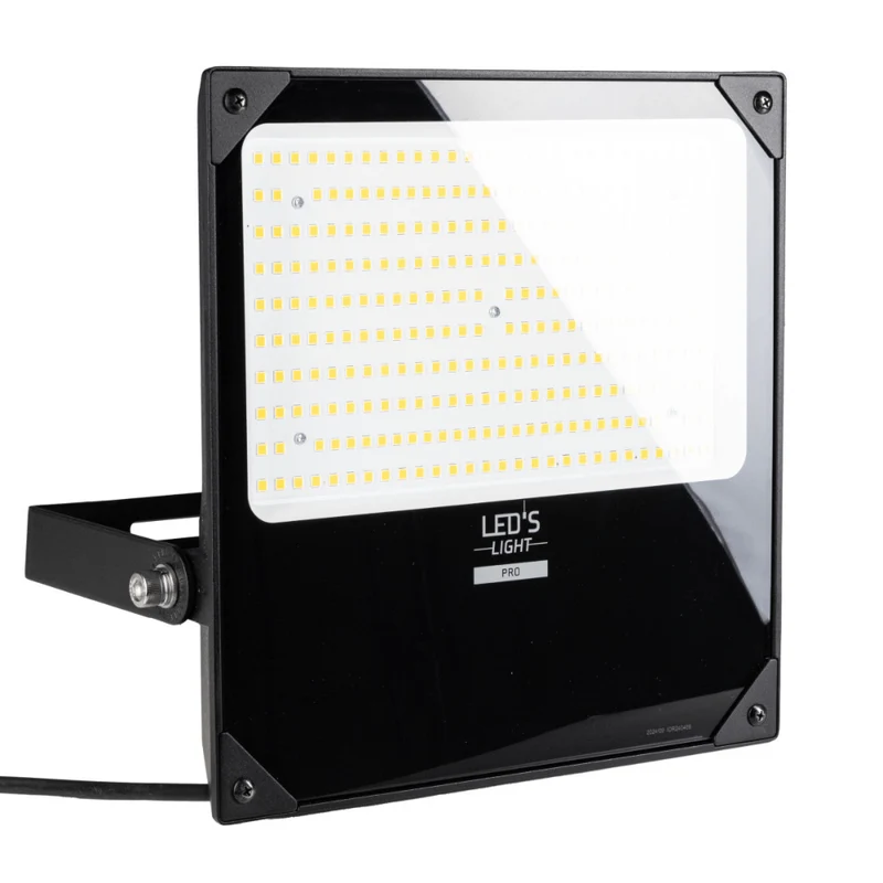 LED Flutlicht 200W 37000lm 4000K neutralweiß IP66 Schwarz - LED's Light