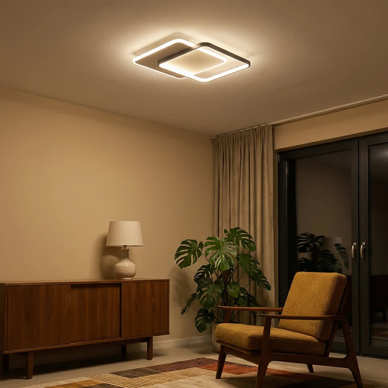 Dimmbare LED-Deckenleuchte mit modernem mattiertem Design – Ulya