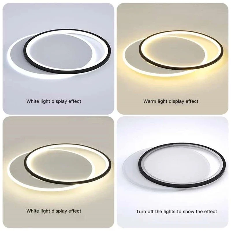 Dimmbare LED-Deckenleuchte mit modernem mattiertem Design – Ulya
