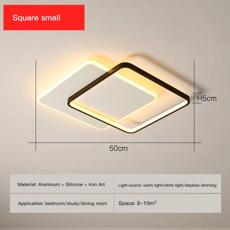 Dimmbare LED-Deckenleuchte mit modernem mattiertem Design – Ulya