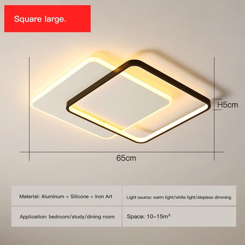 Dimmbare LED-Deckenleuchte mit modernem mattiertem Design – Ulya
