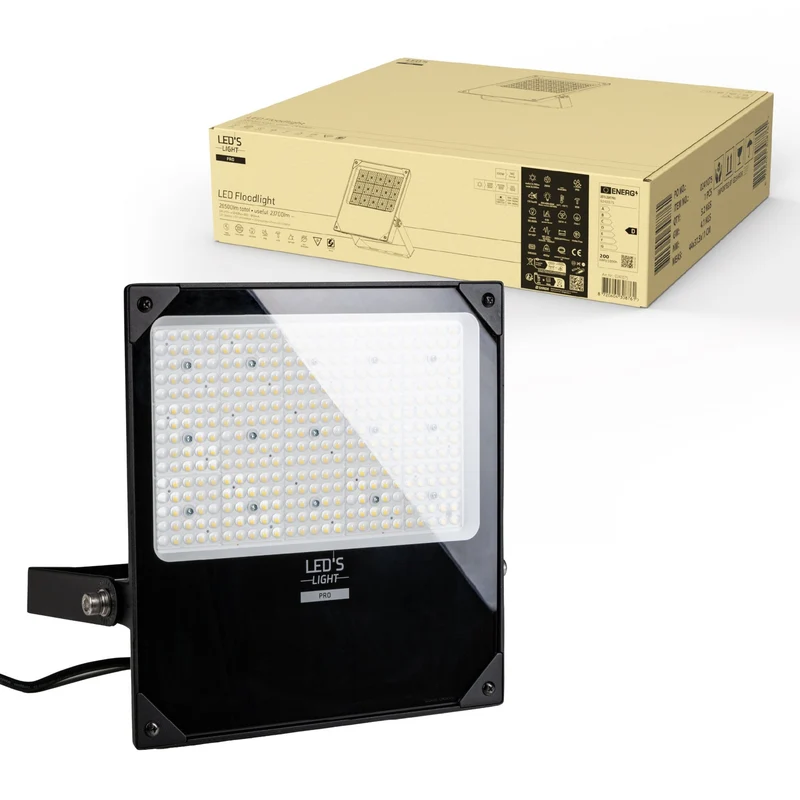 LED Flutlicht 200W 26500lm 3000/4000/5000K warmweiß/neutralweiß IP66 - LED's Light Pro