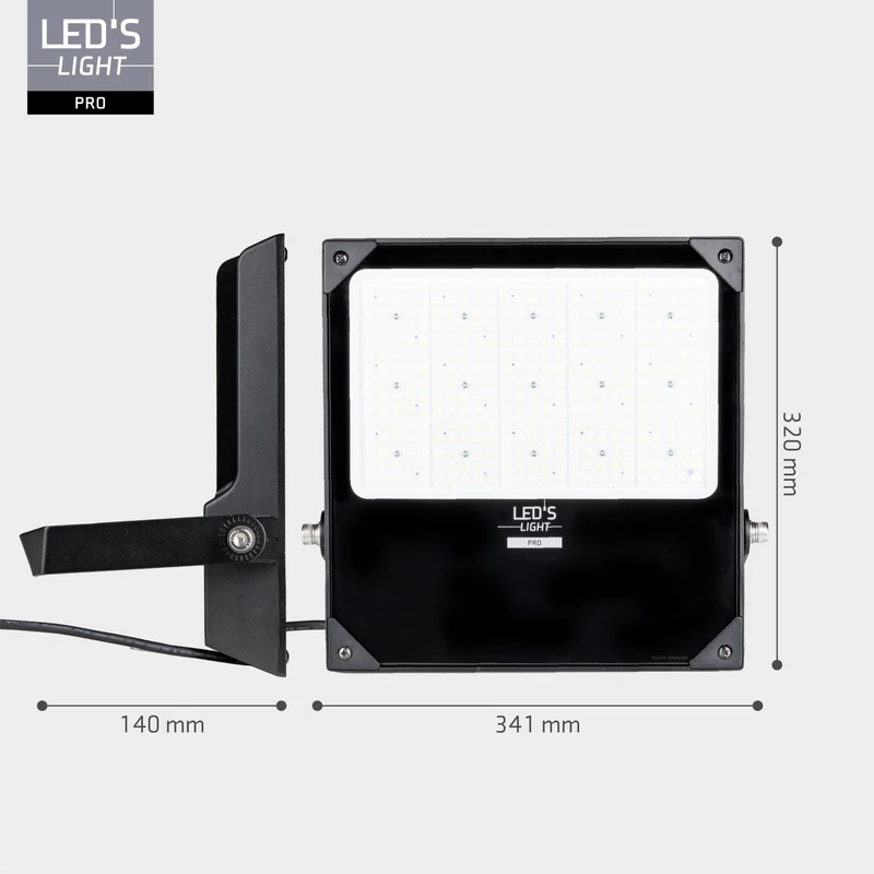 LED Flutlicht 200W 26500lm 3000/4000/5000K warmweiß/neutralweiß IP66 - LED's Light Pro