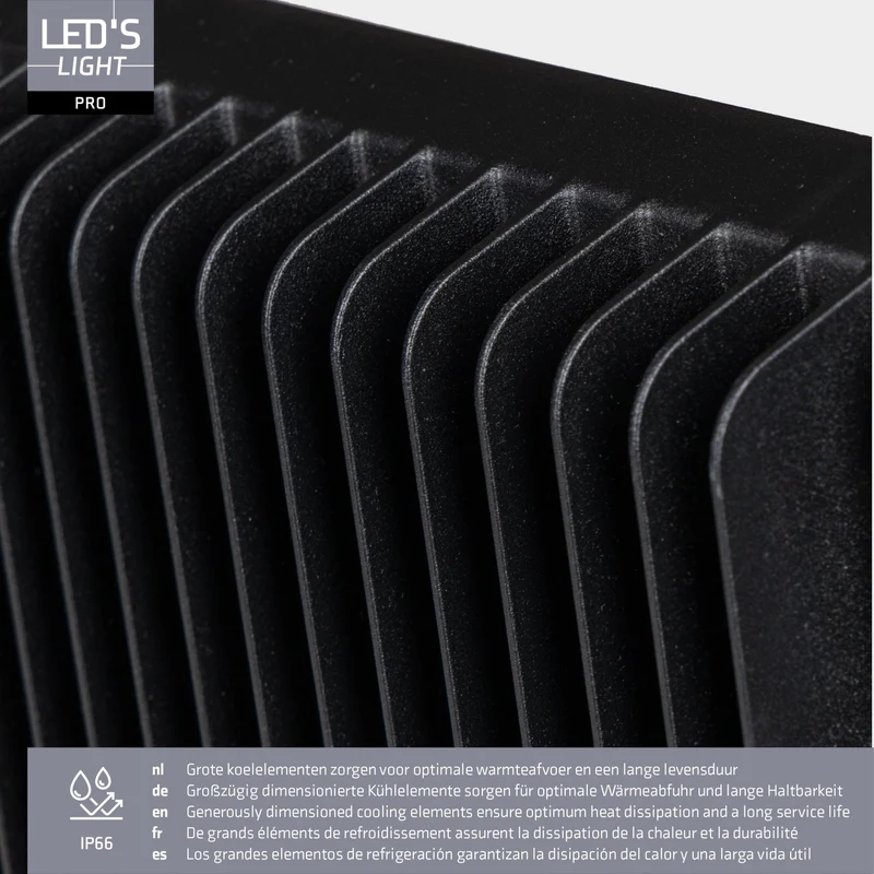 LED Flutlicht 200W 26500lm 3000/4000/5000K warmweiß/neutralweiß IP66 - LED's Light Pro