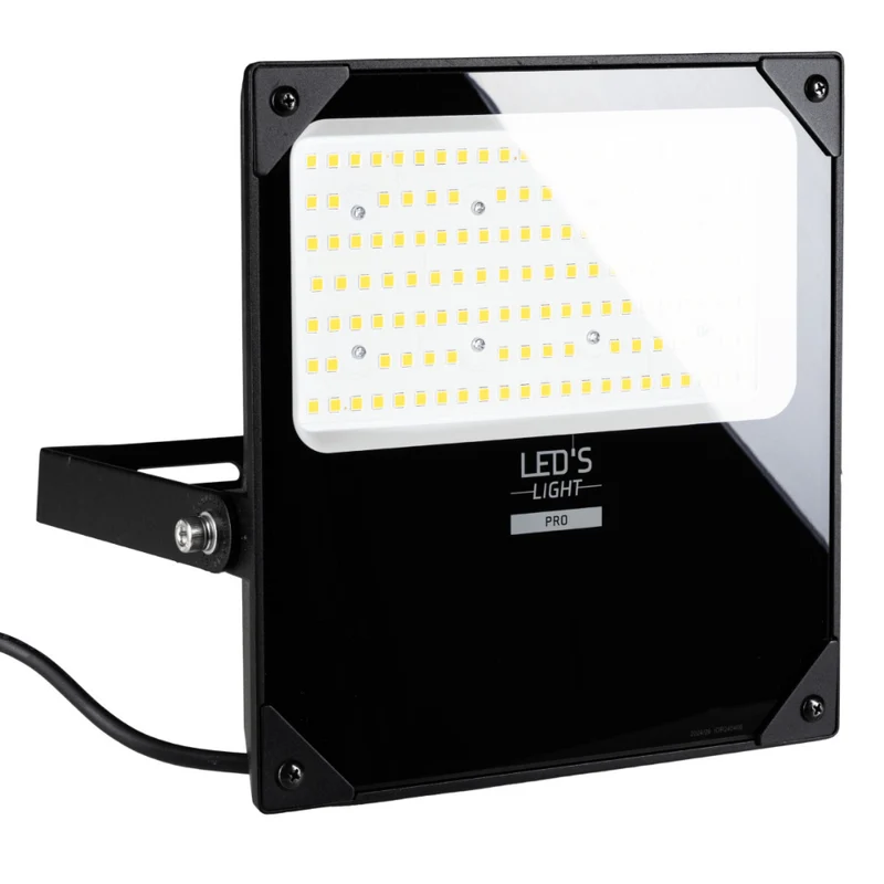 LED Flutlicht 100W 18500lm 4000K neutralweiß IP66 Schwarz - LED's Light Pro