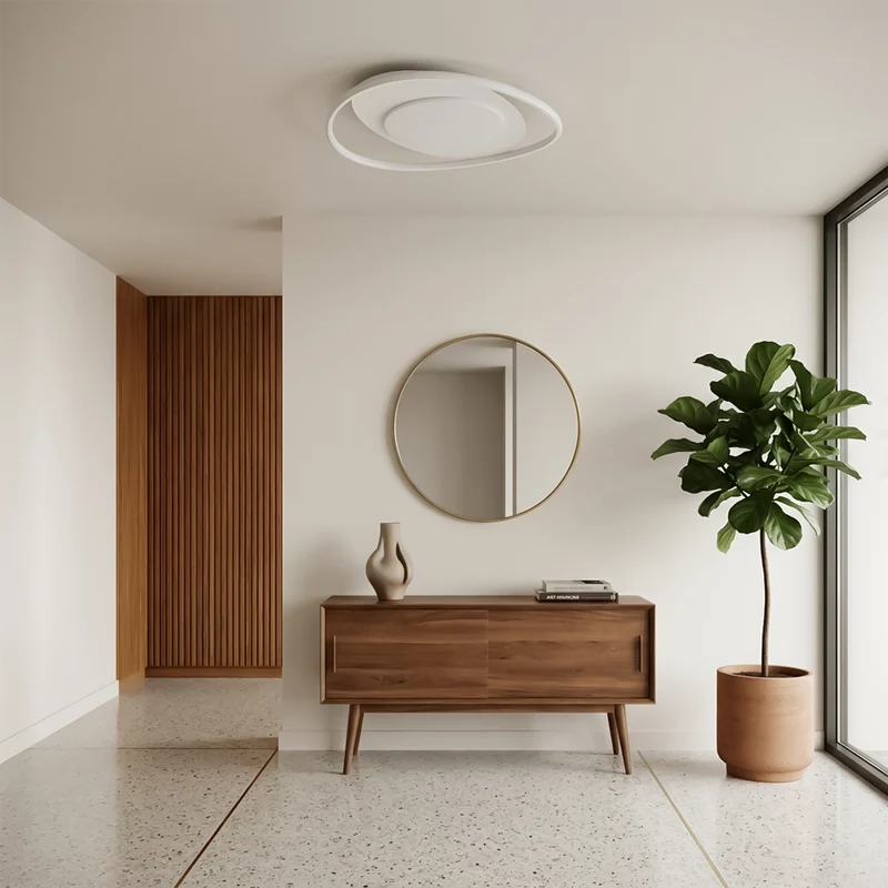 Deckenleuchte Leichte Architektur Weiße Ausführung – Illéa