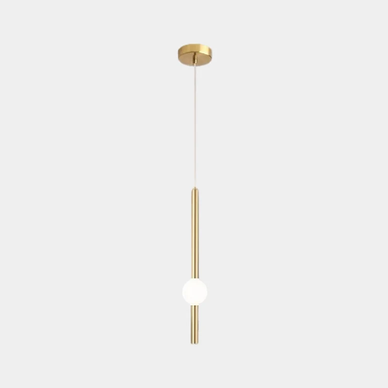 Pendant Light LED Linear Hanging, Iron & Glass