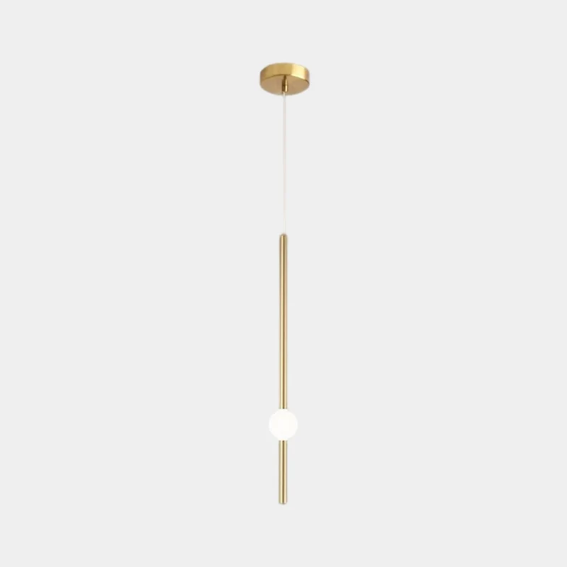Pendant Light LED Linear Hanging, Iron & Glass