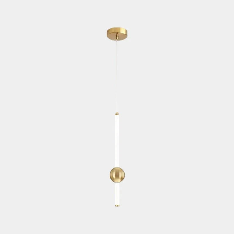 Pendant Light LED Linear Hanging, Iron & Glass