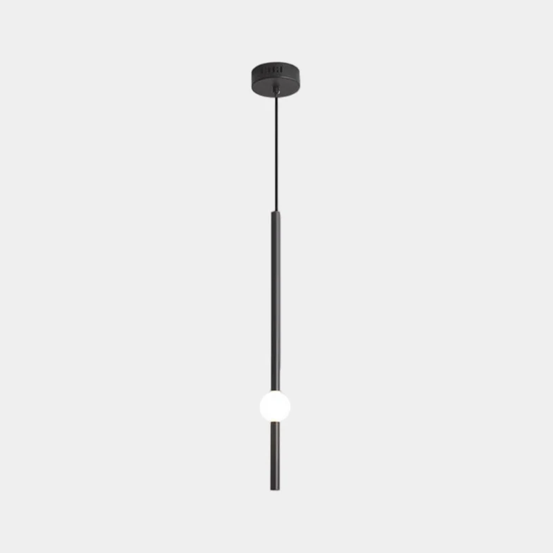 Pendant Light LED Linear Hanging, Iron & Glass
