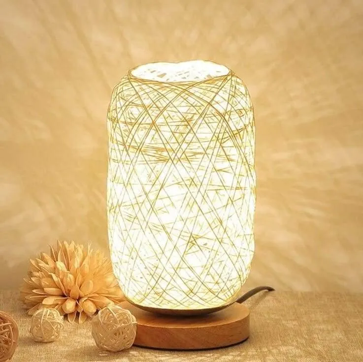 Lampe Rattan Holz Design Natürlich – Veluma