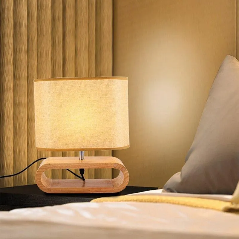 Lampe Holz Stoff Raffiniertes Design – Nuvina