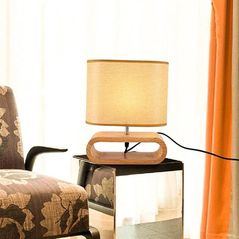 Lampe Holz Stoff Raffiniertes Design – Nuvina