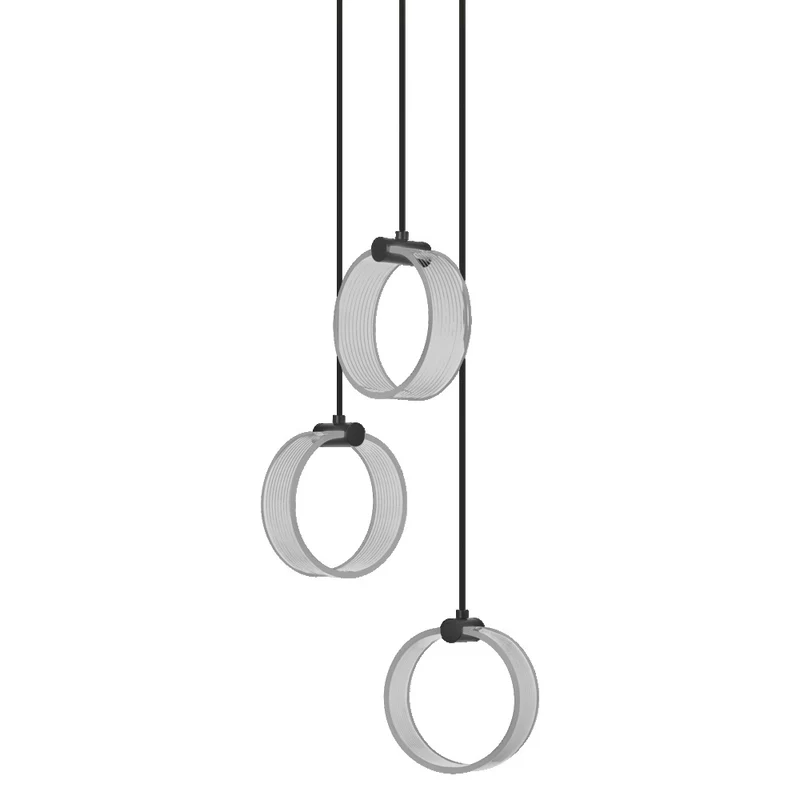OSRAM DECOR Circle Pendelleuchte, 3 Pendel, 20W, Click CCT Black