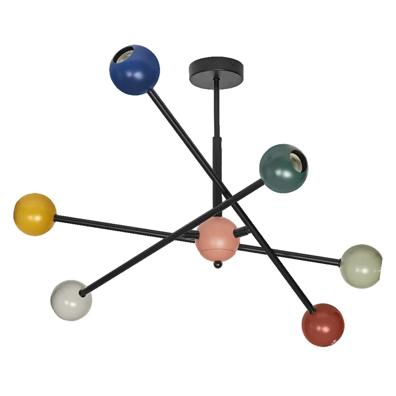 OSRAM DECOR Bubble Pendant Deckenleuchte, 6-flammig, E27, Multicolor