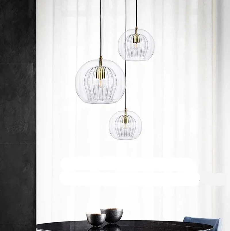 Hängelampe aus bemaltem Glas LED-Beleuchtung Natürliches Design – Ruche Cristalline