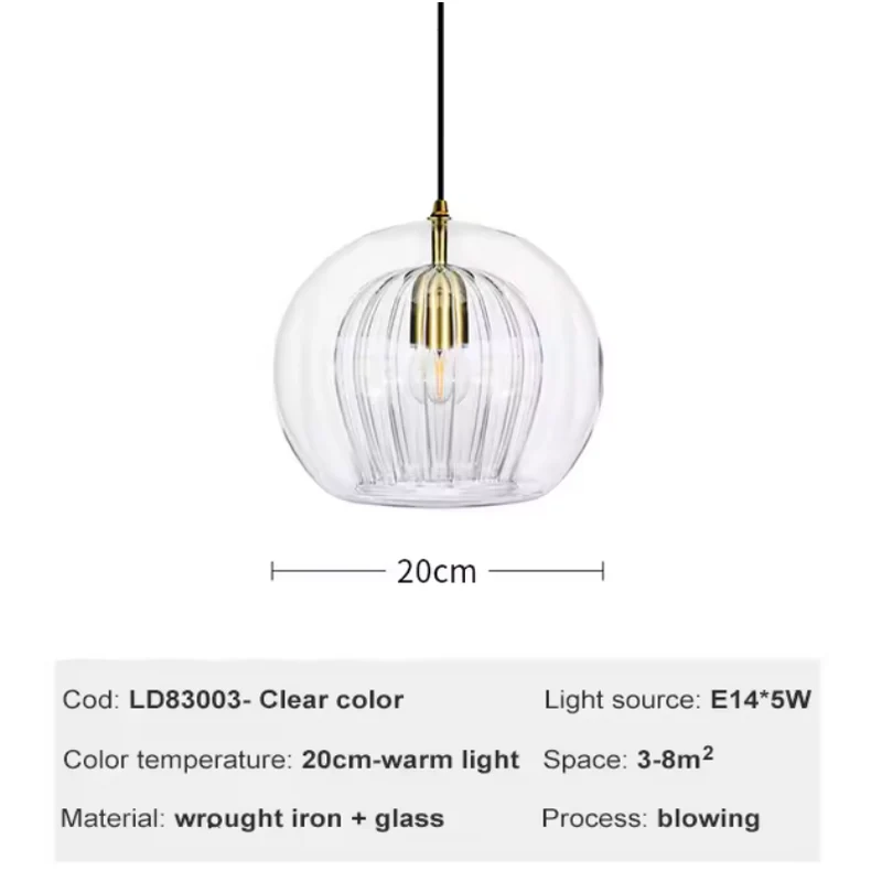 Hängelampe aus bemaltem Glas LED-Beleuchtung Natürliches Design – Ruche Cristalline