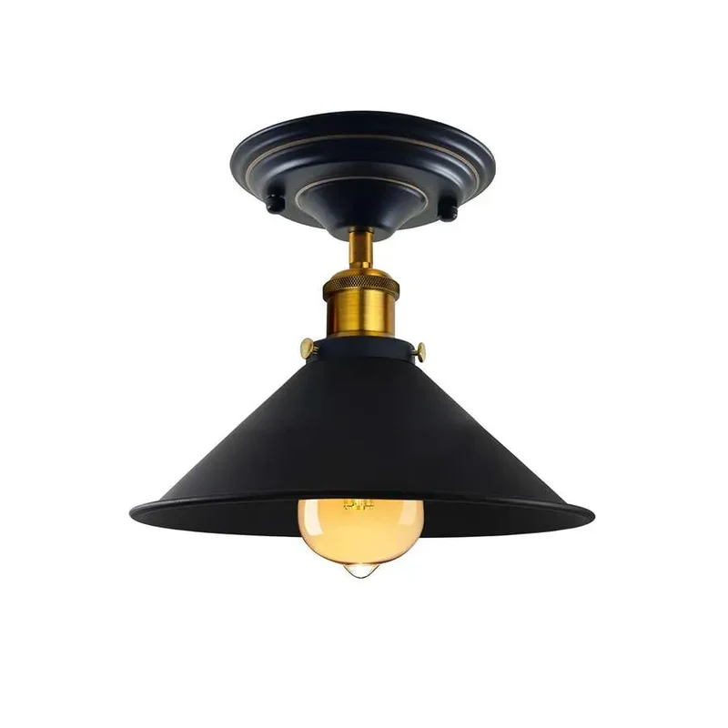 Deckenleuchte Gold Matt – Vintage Industrie Deckenlampe | E27 ~3311