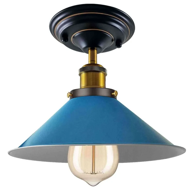 Deckenleuchte Gold Matt – Vintage Industrie Deckenlampe | E27 ~3311