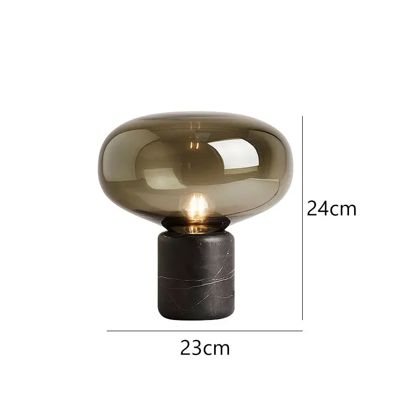Zeitlose Marmor-Tischlampe Eleganz – Luxor