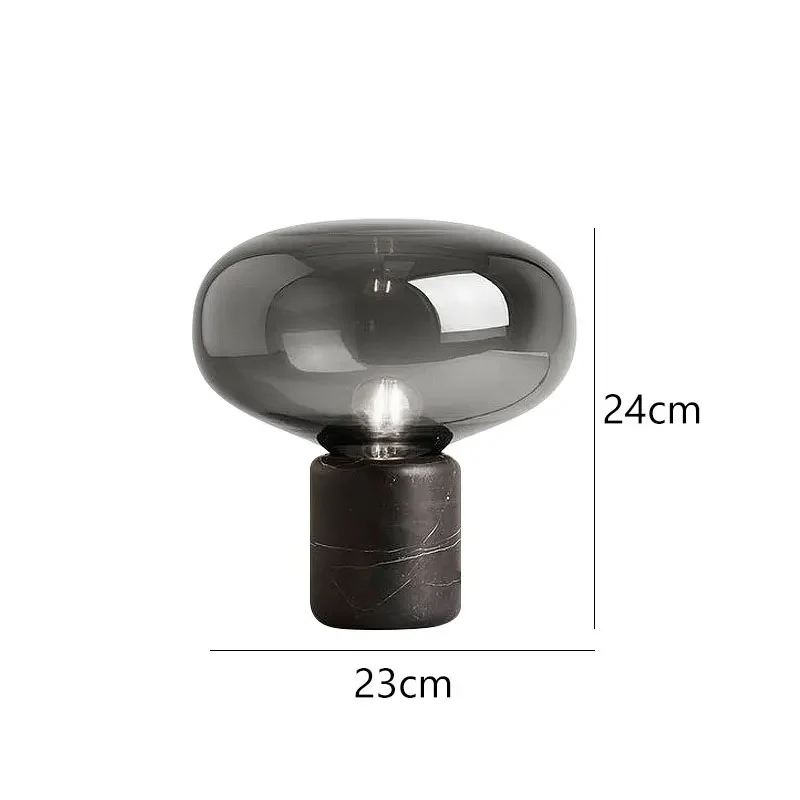 Zeitlose Marmor-Tischlampe Eleganz – Luxor