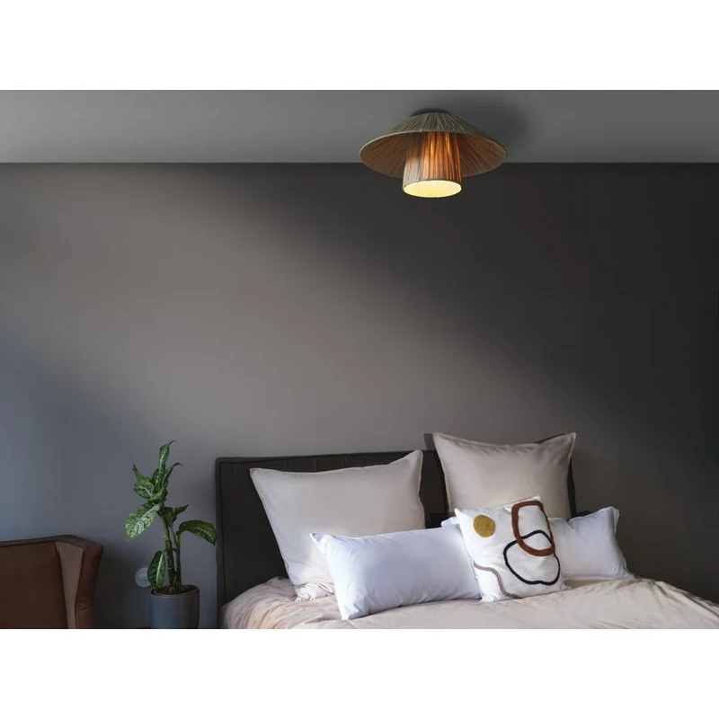 OSRAM DECOR Bamboo Paper Hut Deckenleuchte Braun, 400mm, E27