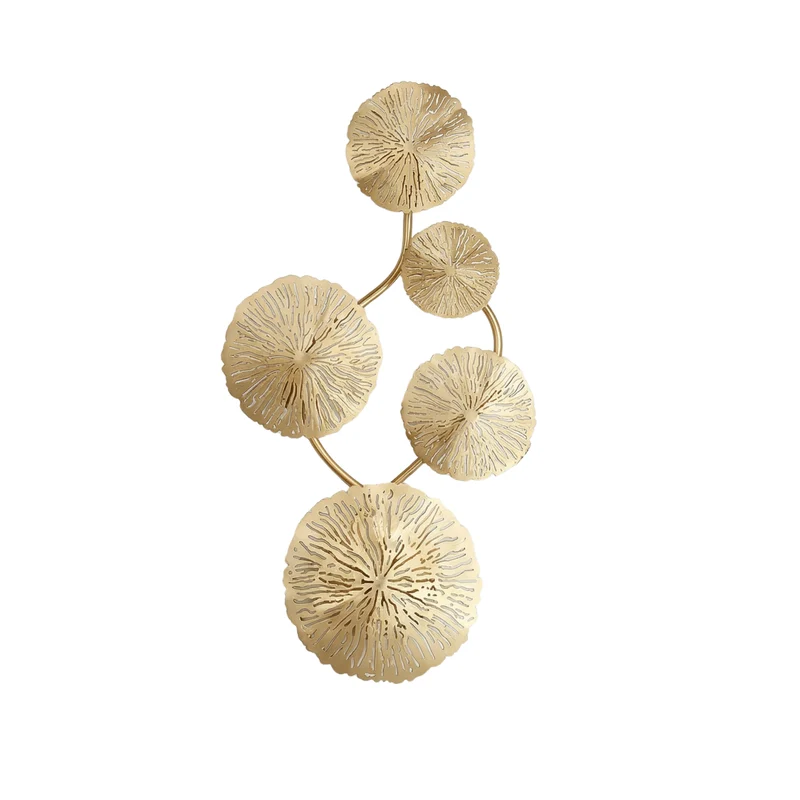 Raffinierte Wandleuchte in Blattform aus Gold – Mirage
