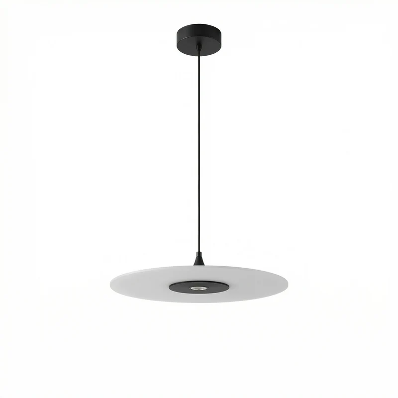 Moderne Hängelampe Grafischer Stil Funktionale Eleganz – Disque Éclipse