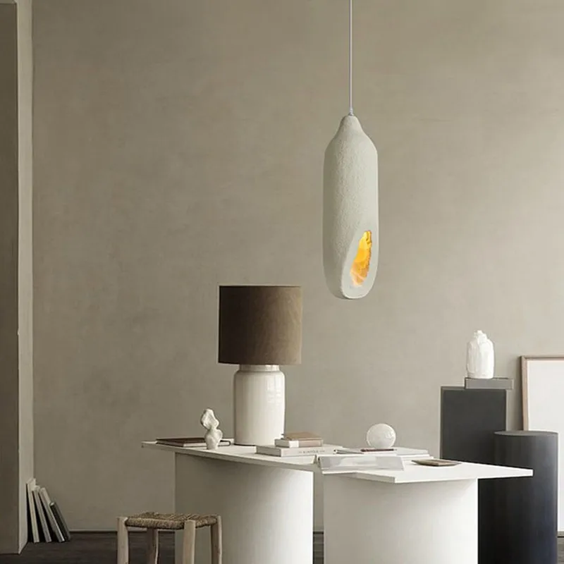 Moderne Innenpendelleuchte in Beige mit eleganter Ausführung – Lueur Caverne