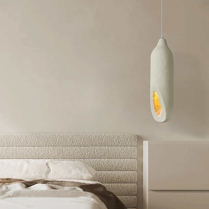 Moderne Innenpendelleuchte in Beige mit eleganter Ausführung – Lueur Caverne