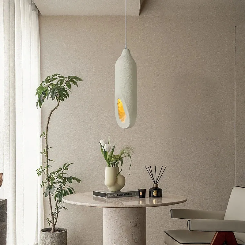 Moderne Innenpendelleuchte in Beige mit eleganter Ausführung – Lueur Caverne