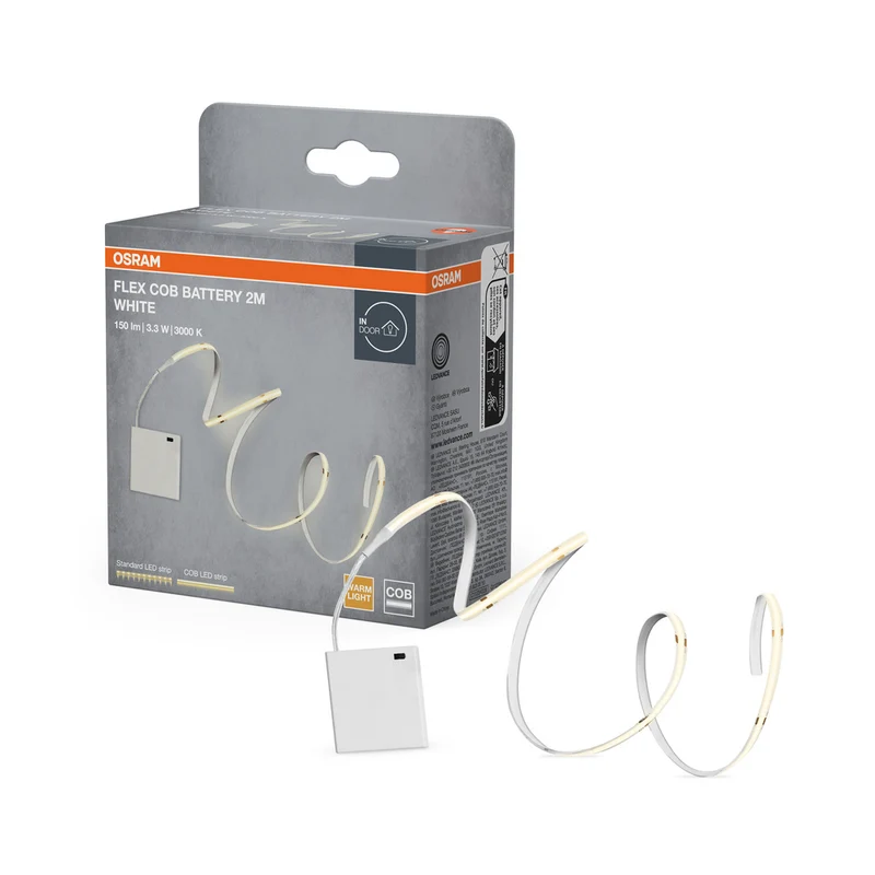 OSRAM BATTERY STRIPS COB batteriebetriebene LED Streifen, 2m