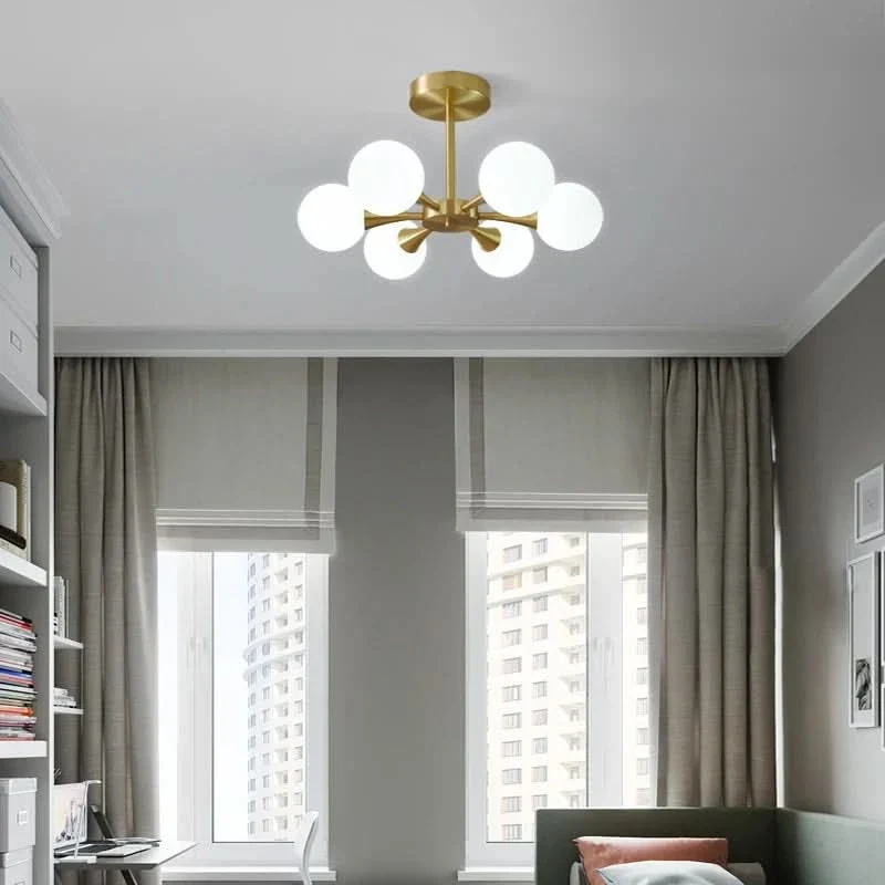 LED-Hängeleuchte Weißglas Modernes Design – Lana